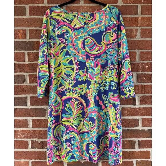 Lilly Pulitzer Pima Cotton Shift Dress M Paisley - Picture 7 of 7